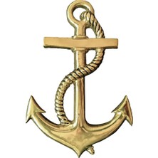 Kalender Döküm Çıpa Duvar Süsü 20CM Pirinç Döküm