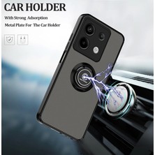 Shin-wo 360° Dönebilen Halka Standlı Infinix Note 40 Pro Kılıf, Infinix Note 40 Pro Plus Telefon Kılıfı Manyetik Mat Darbeye Dayanıklı Kılıflar Koruyucu (Yurt Dışından)