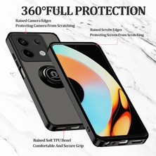 Shin-wo 360° Dönebilen Halka Standlı Infinix Note 40 Pro Kılıf, Infinix Note 40 Pro Plus Telefon Kılıfı Manyetik Mat Darbeye Dayanıklı Kılıflar Koruyucu (Yurt Dışından)