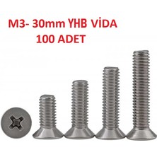 Bul End M3 30MM. Metrik3 Yhb Vida 100 Adet