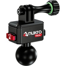 Nukrotech 360 Aksiyon Kamera Adaptörü Tak Çıkar Başlıklı Uyumlu