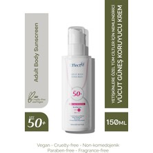 EffectHA Adult Body Sunscreen Tüm Ciltler için Nemlendirici Vücut Güneş Koruyucu Krem Yetişkinlere Özel SPF50+ 150ml