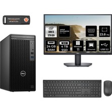 Dell Optiplex 3000MT Intel Core I5 12500 24GB 4tb SSD RX550/4GB 23.8" Fhd Monitör W11P N010O3000MTAC Masaüstü Bilgisayar & Per4 USB Bellek  N010O3000MTACMNT1425