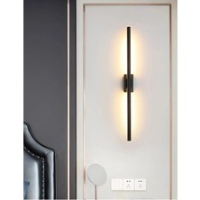 Avizen Lighting Project Modern Dekoratif LED Duvar Aplik Uzun Çubuk LED Tekli 80 cm Günışığı