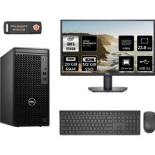 Dell Optiplex 3000MT Intel Core I5 12500 20GB 512GB SSD RX550/4GB 23.8" Fhd Monitör Fdos N010O3000MTAC Masaüstü Bilgisayar & Per4 USB Bellek  N010O3000MTACMNT1317