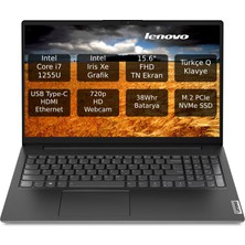 Lenovo V15 G3 Iap Intel Core I7 1255U 24GB 1tb SSD 15.6" Fhd Freedos Taşınabilir Bilgisayar 82TT00QMTX O8