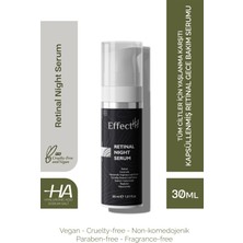 EffectHA Retinal Night Serum Tüm Ciltler İçin Yaşlanma Karşıtı Kapsüllenmiş Retinal Gece Bakım Serumu 30ml