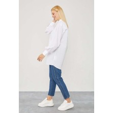 Levidor Arina Oversize Balon Kol Poplin Gömlek