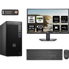 Dell Optiplex 3000MT Intel Core I5 12500 36GB 1tb SSD GT730/4GB 23.8" Fhd Monitör Fdos N010O3000MTAC Masaüstü Bilgisayar & Per4 USB Bellek  N010O3000MTACMNT2333