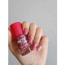 Mov Glitter Simli Oje Pembe No:12