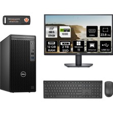 Dell Optiplex 3000MT Intel Core I5 12500 12GB 2tb SSD GT1030/4GB 23.8" Fhd Monitör W11P N010O3000MTAC Masaüstü Bilgisayar & Per4 USB Bellek N010O3000MTACMNT3409