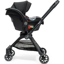 Duux Pro 360 Derece Dönebilen Çift Yönlü Travel Sistem Bebek Arabası Black Grey