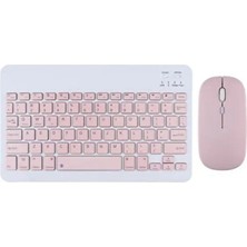 Torima Bluetooth Kablosuz Klavye ve Mouse Seti Pembe Tmk-04