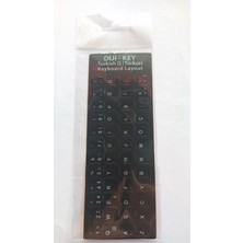 Diji-Key Türkçe Siyah Klavye Stiker Çok Az Az Öde Turkısh Black Keyboard Layout Stıcker Buy More Pay Less