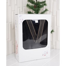 Baveno Home  Pamuk Yetişkin Unisex Desenli Kutulu Bornoz