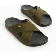 Albishoes Erkek Çapraz Hafif Esnek Yumuşak Rahat Taban Anatomik Günlük Yürüyüş Erkek Terlik