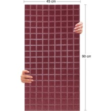 Tink Akustik ve Dekoratif Kare Desenli Keçe Panel 45X90 cm / 2 Adet / 0,81 M²