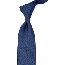 Kravatkolik Mavi Nokta Desen Mendilli Klasik Kravat KK12564