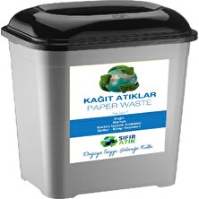 Deembro Sıfır Atık Kutusu 50 Lt Geri Dönüşüm Kutusu Atık Kovası Plastik Büyük Boy  Atık Kutusu Plastik Kağıt Organik Cam