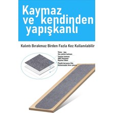 Stepmat Halifleks Yapışkan Tabanlı Merdiven Basamak Paspası Rip Halı Kaymaz Tabanlı / Adet Olarak Satılır