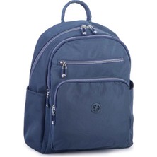 Nas Bag Kadın Çok Gözlü Hafif Su Geçirmez Unisex  (Water Proof) Çanta Lacivert