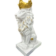 ND Style Taçlı Aslan Dekoratif Obje