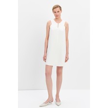 Stella Pulvis Beyaz Halter Yaka Mini Elbise
