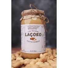 LAÇOKO 3 Kg İsme – Kişiye Özel Şekersiz, Saf, Katkısız Fıstık Ezmesi Glutensiz, Vegan, Doğal Çifte Kavrulmuş Yer Fıstığı Ezmesi (3 KG) Peanut Butter