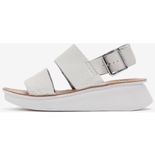 Clarks Kadın Beyaz Sandalet