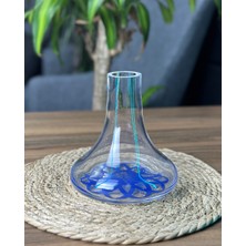 Wow Legend Vikings Mavi Dekorlu Cam Şise