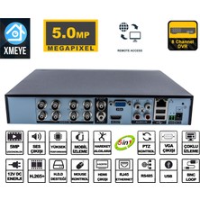 Xmeye 8 Kanal 5 mp 1080P Kamera Kayıt Cihazı Ahd Dvr H265+ Plus 5 in 1 Hibrit Xmeye