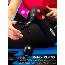 Relax 12 Başlıklı Vurmalı Masaj Tabancası Spor Sonrası Titreşimli Masaj Aleti