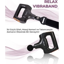 Relax Vibraband Ayarlanabilir Titreşim Kemeri Vurmalı Masaj Tabancası Sporcu Masaj Aleti