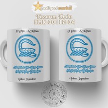 Hediyeci Market Akrep Burcu Erkeğine Özel Beyaz Kupa Bardak - HMK-00112-04