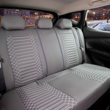 Opel Frontera Uyumlu Deri Oto Koltuk Kılıfı Ön Arka Takım Giydirme Tip Füme Exclusıve Model Scr