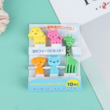 Lianghao Shopb Turuncu Tarzı Hayvan Çiftliği Dinozor Meyve Çatalı Mini Karikatür Çocuk Atıştırmalık Pasta Tatlı Seçici Kürdan Bento Öğle Parti Süsleme (Yurt Dışından)