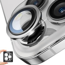 Evax Apple iPhone 13 Pro Max / 13 Pro Uyumlu Safir Kamera Lens Koruyucu Takma Aparatlı Kolay Kurulum
