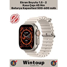 Tekno Trust 2 Yıl Ios Uyumlu Ultra Akıllı Saat Sesli Görüşme Titreşim Adımsayar 49 mm Ekran Çok Renkli Siyah Yo