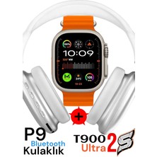 Tekno Trust Çok Renkli Akıllı Saat Watch 8 Ultra T900-2S Ios/android Destekli 2.3inch Arama Özeliği+ P9 Bluetoo