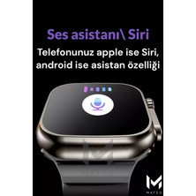 Tekno Trust Çok Renkli Akıllı Saat Watch 8 Ultra T900-2S Ios/android Destekli 2.3inch Arama Özeliği+ P9 Bluetoo