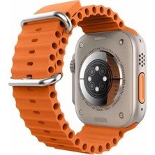 Tekno Trust 2 Yıl Gs Ultra 8 Plus Gps/nfc/siri Destekli 49 mm Kordon Kilitli Watch 8 Ultra Max Akıllı Saat Gri