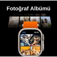 Tekno Trust Çok Renkli Hk9 Ultra 2 Max 2 GB Dahili Hafıza/chat Gpt/3d Animasyonlu Gen 4 Amoled Watch Ultra 2 Ak