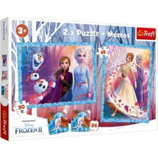 Frozen 2, A Mysterious Land 2 In 1 Puzzle (30+48 Parça) Yapboz