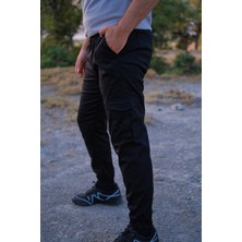 Vs Tactic Siyah Jogger Kargo Cep Pantolon