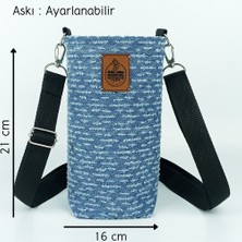 Woodycord 1 Litrelik Tasarım Matara Su Şişesi Taşıma Çantası Bottle Bag