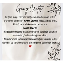 Gamy Crafts  - Buzdolabı Magneti -  5’Li Kalpli