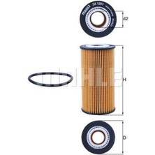 Mahle Yag Filtresi Focus Iv 17 Kuga Iii 18 Connect 15 2008-208-3008 II-301-308 II-5008 II-508-EXPERT Partner-Berlingo-C3 Iii-C4 Cactus Picasso-C-Elysee-Jumpy 1.5bluehdi Otomatik 11