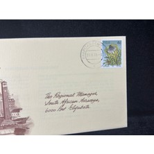 1979 Güney Afrika Kaapstad Cape Twon Port Elizabeth Sivil Havacılık 50. Yıldönümü Ilk Gün Zarfı Fdc