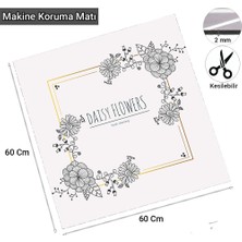 Valerine Life Çamaşır Kurutma Makinesi Örtüsü Matı Kaymaz Sıvı Geçirmez Koruyucu Yıkanır Ped 60 x 60 cm