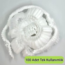 Mivelacure Tek Kullanımlık Çift Taraflı Sıvı Geçirmez Anti Alerjik Lastikli Sedye Örtüsü 80X240CM 100 Adet